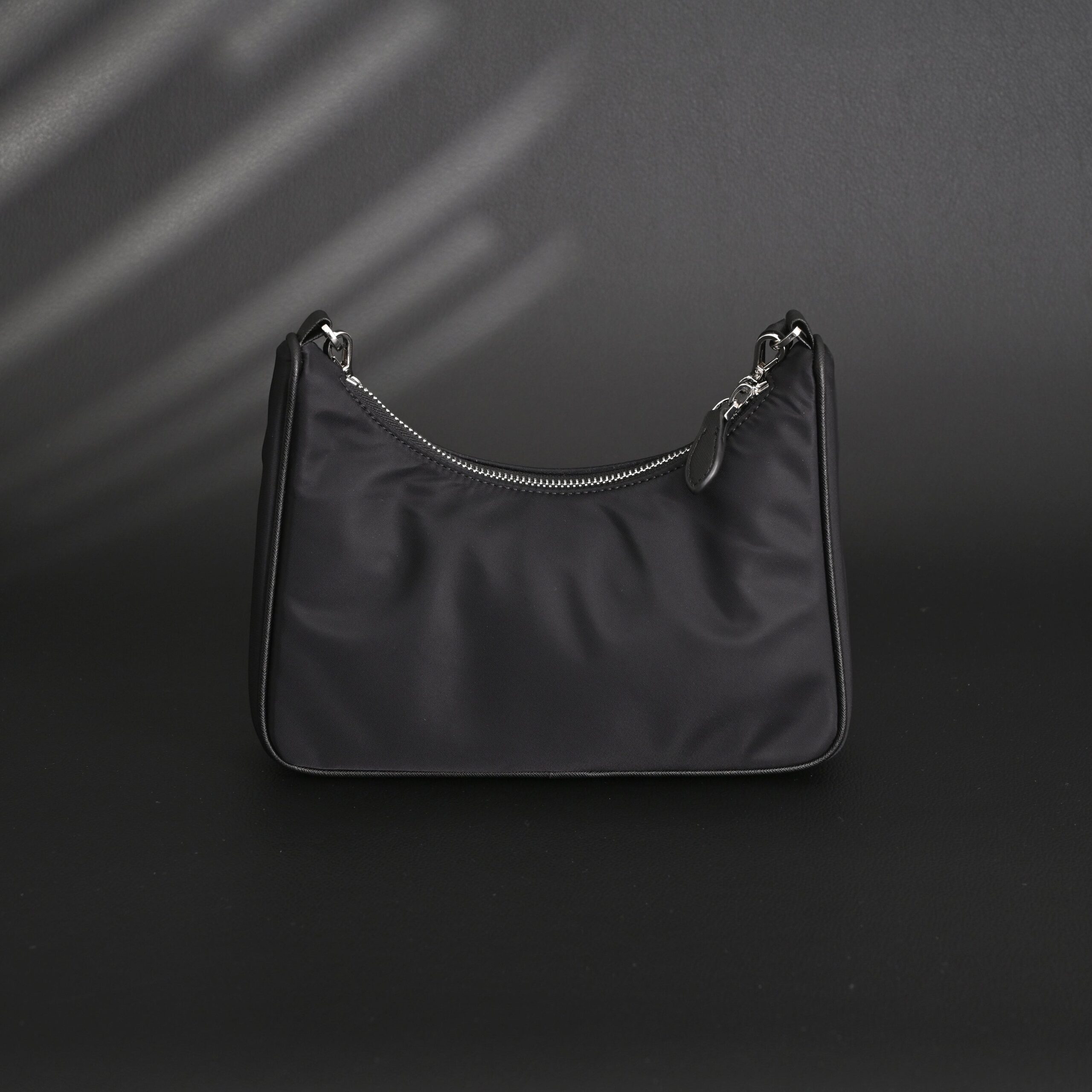 Prada Re-Edition 2005 Re-Nylon Shoulder Bag – Black - Image 8