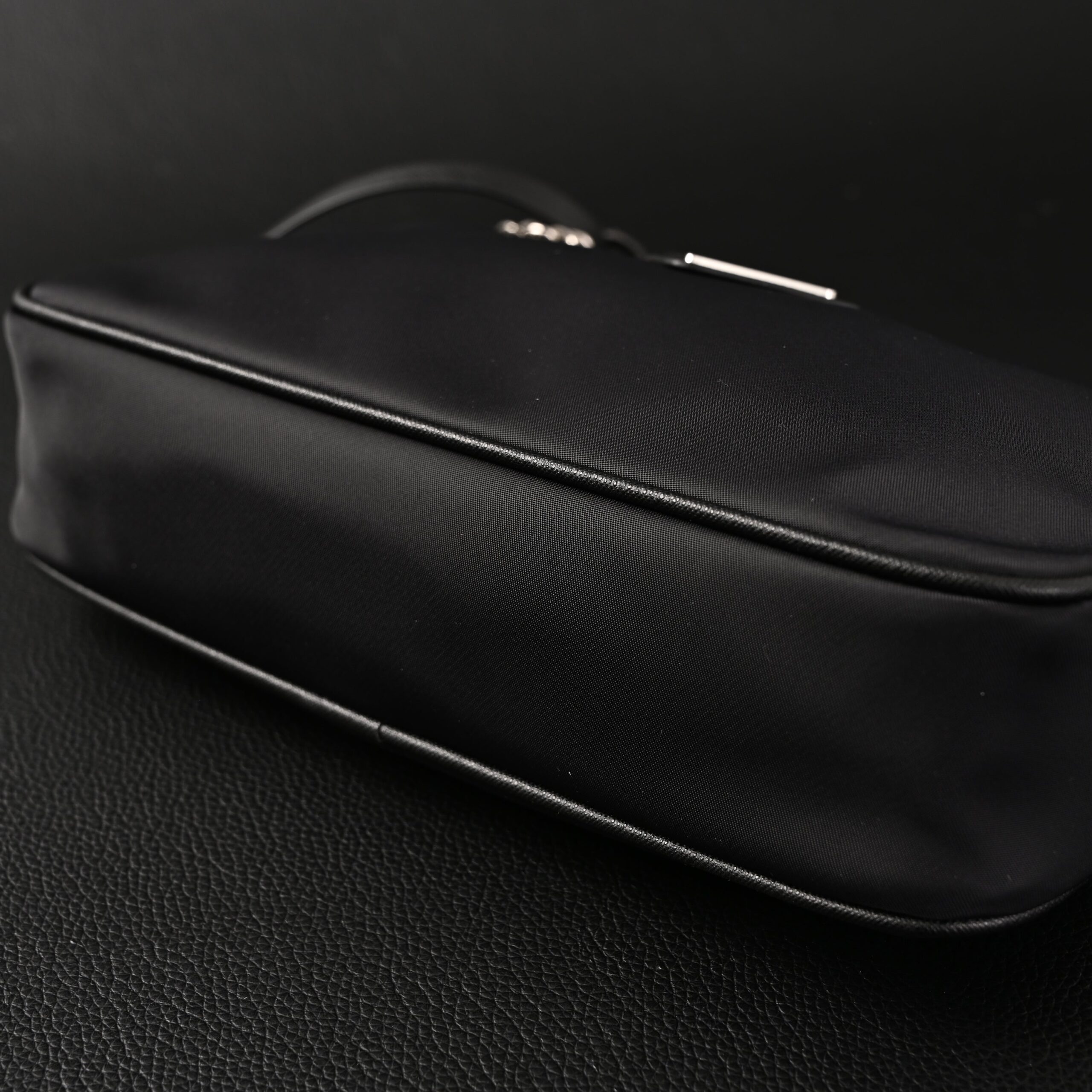 Prada Re-Edition 2005 Re-Nylon Shoulder Bag – Black - Image 11