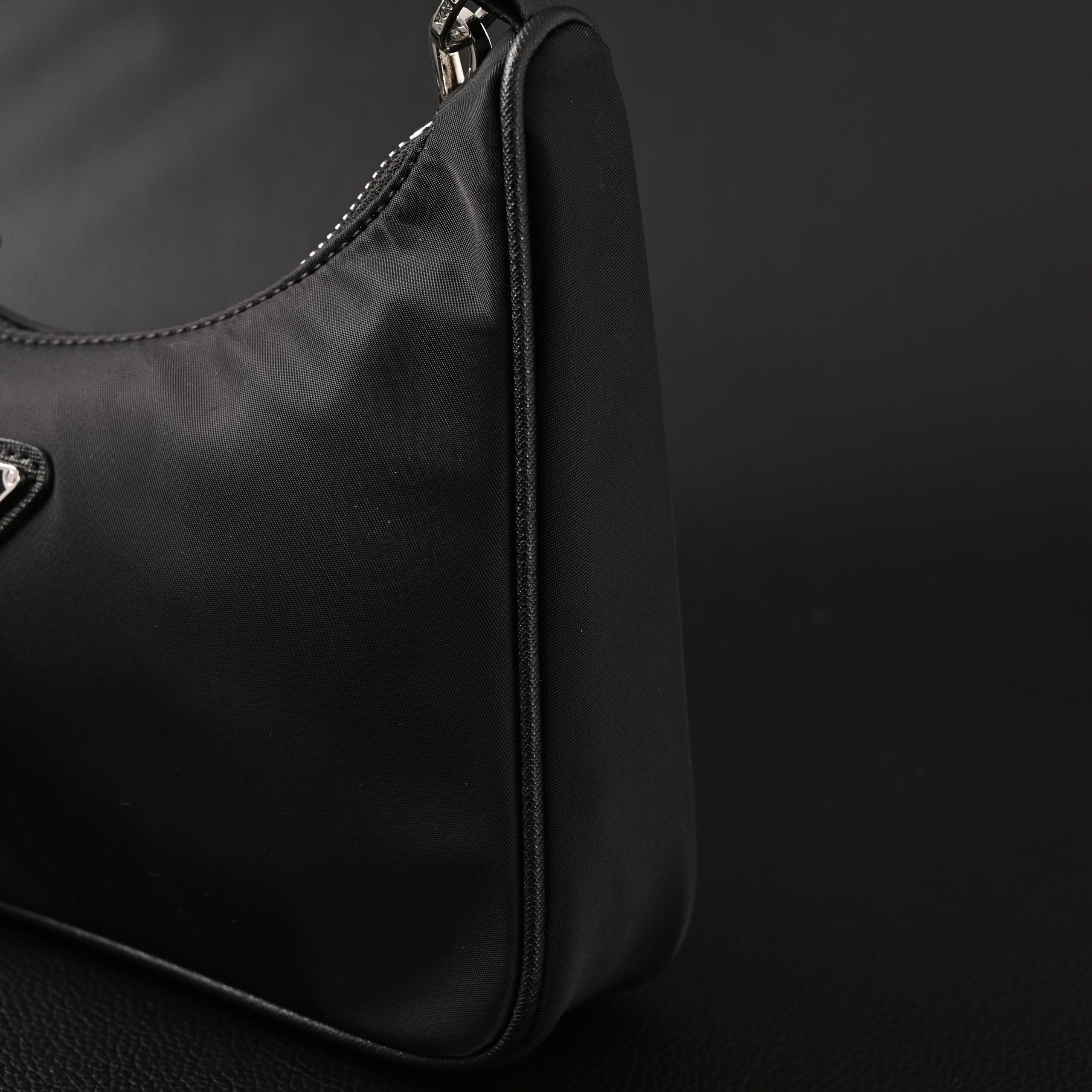 Prada Re-Edition 2005 Re-Nylon Shoulder Bag – Black - Image 12