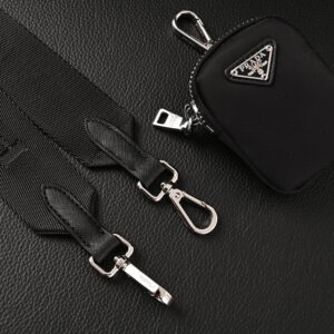 Prada Re-Edition 2005 Re-Nylon Shoulder Bag – Black - Image 17