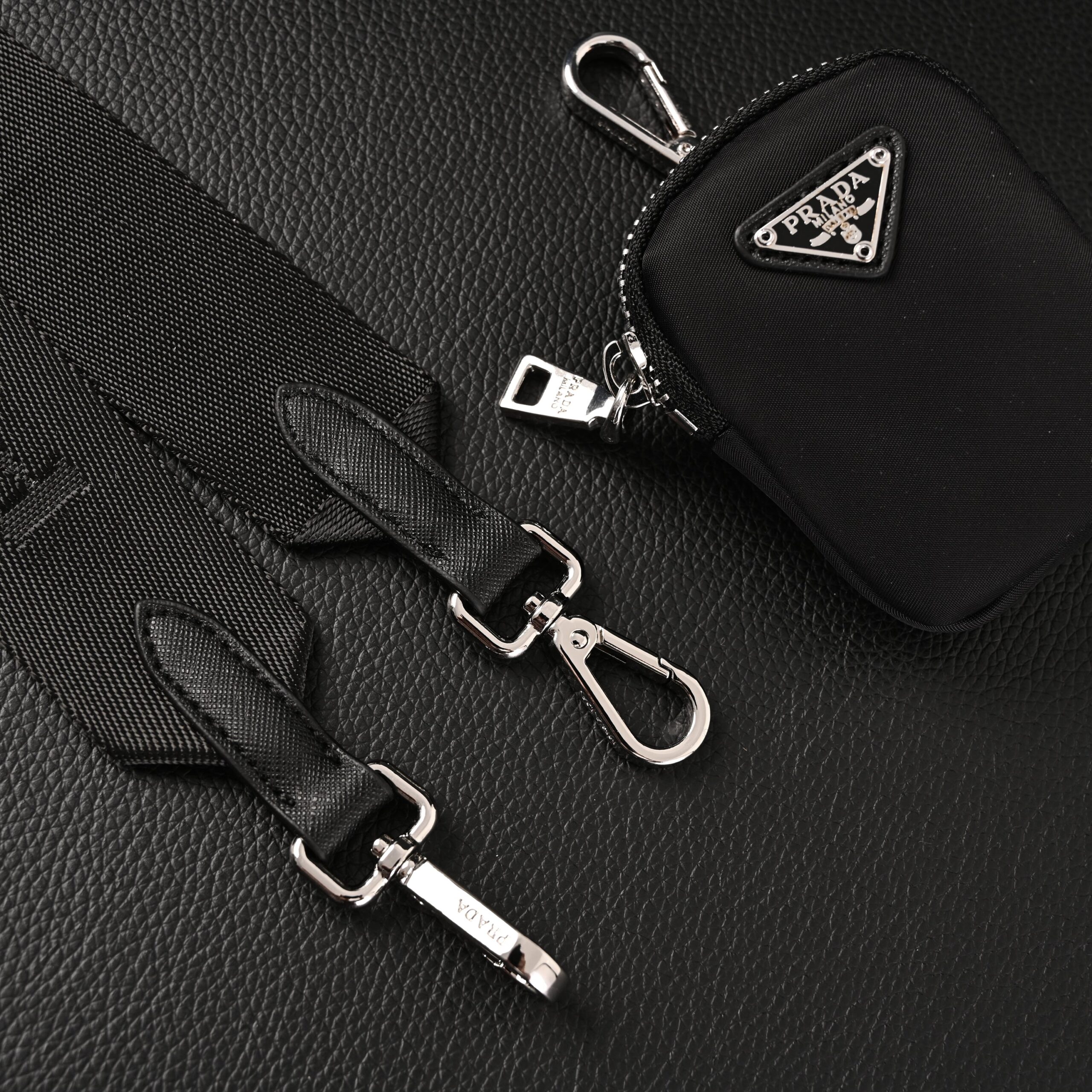 Prada Re-Edition 2005 Re-Nylon Shoulder Bag – Black - Image 17