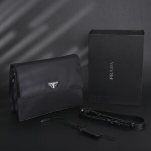 Prada Nylon Black Messenger Bag