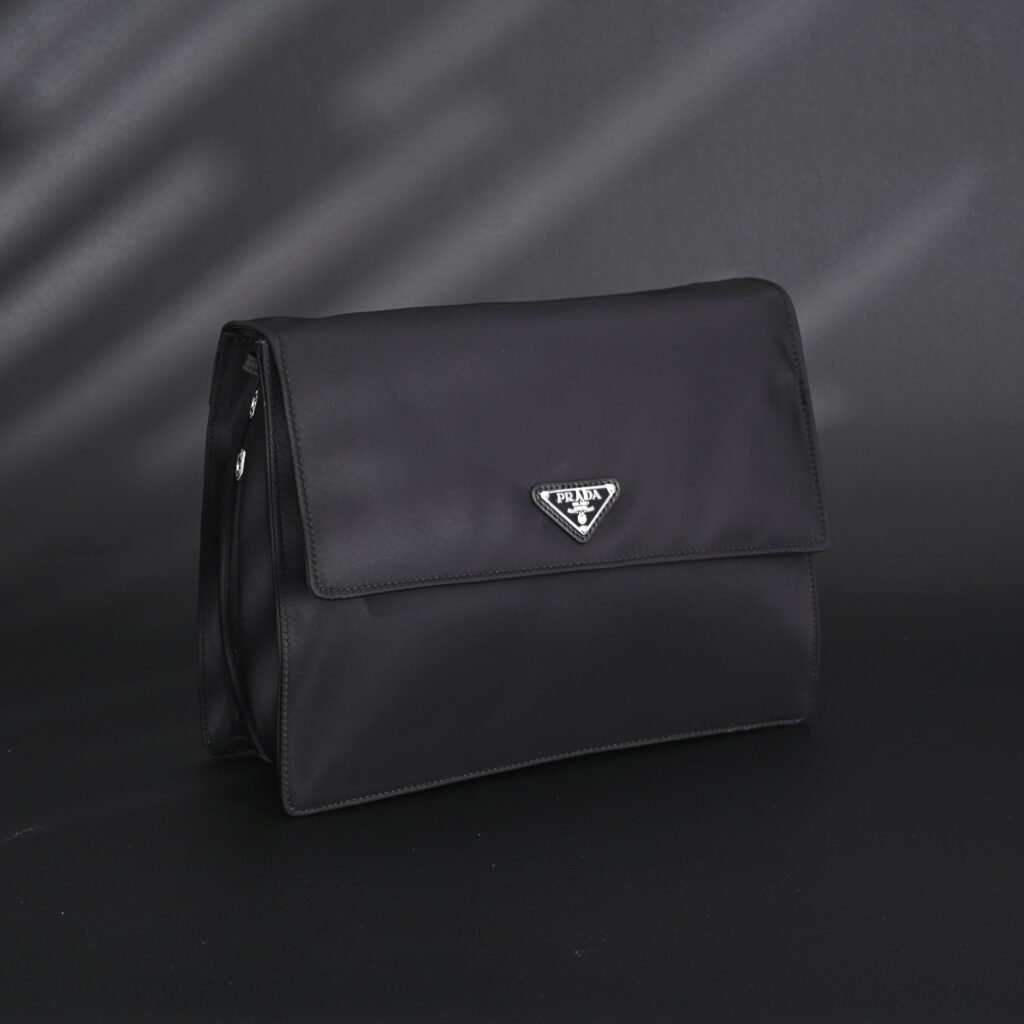 Prada Nylon Black Messenger Bag