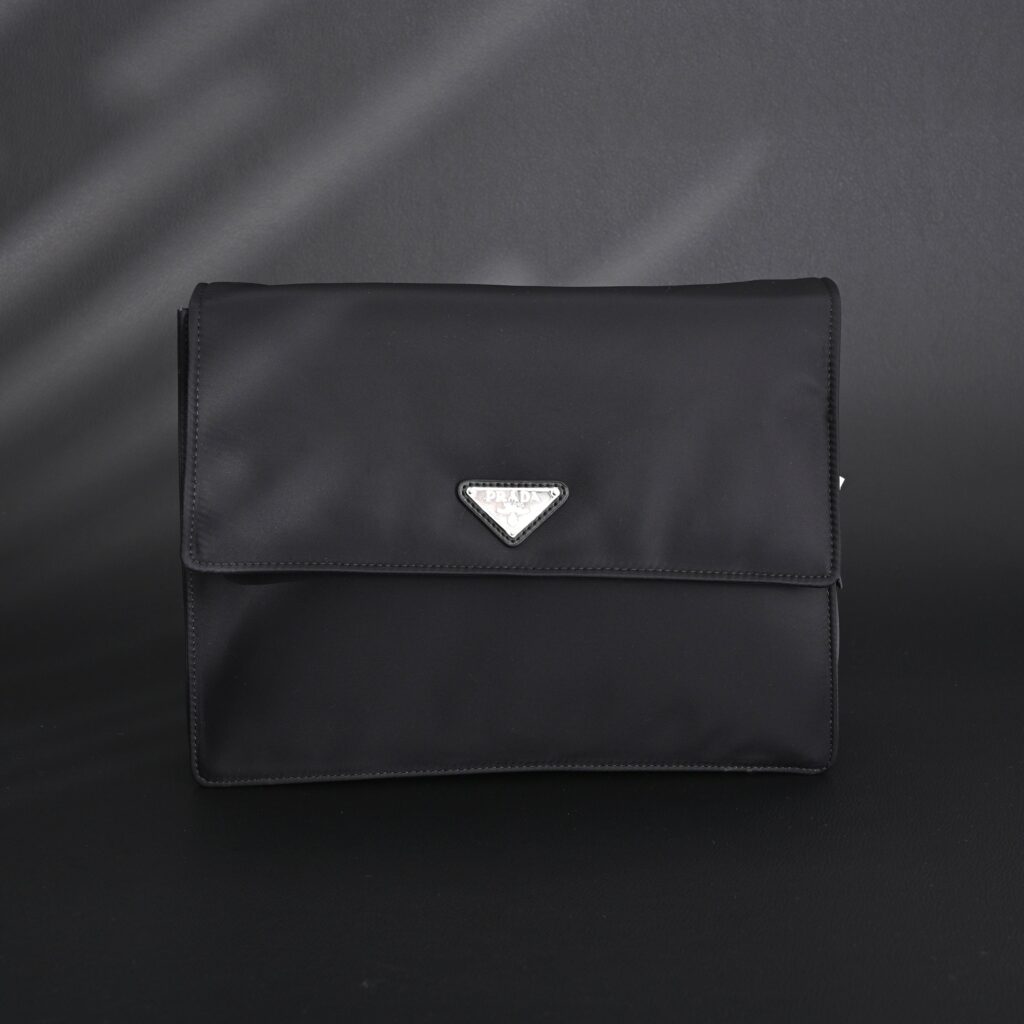 Prada Nylon Black Messenger Bag