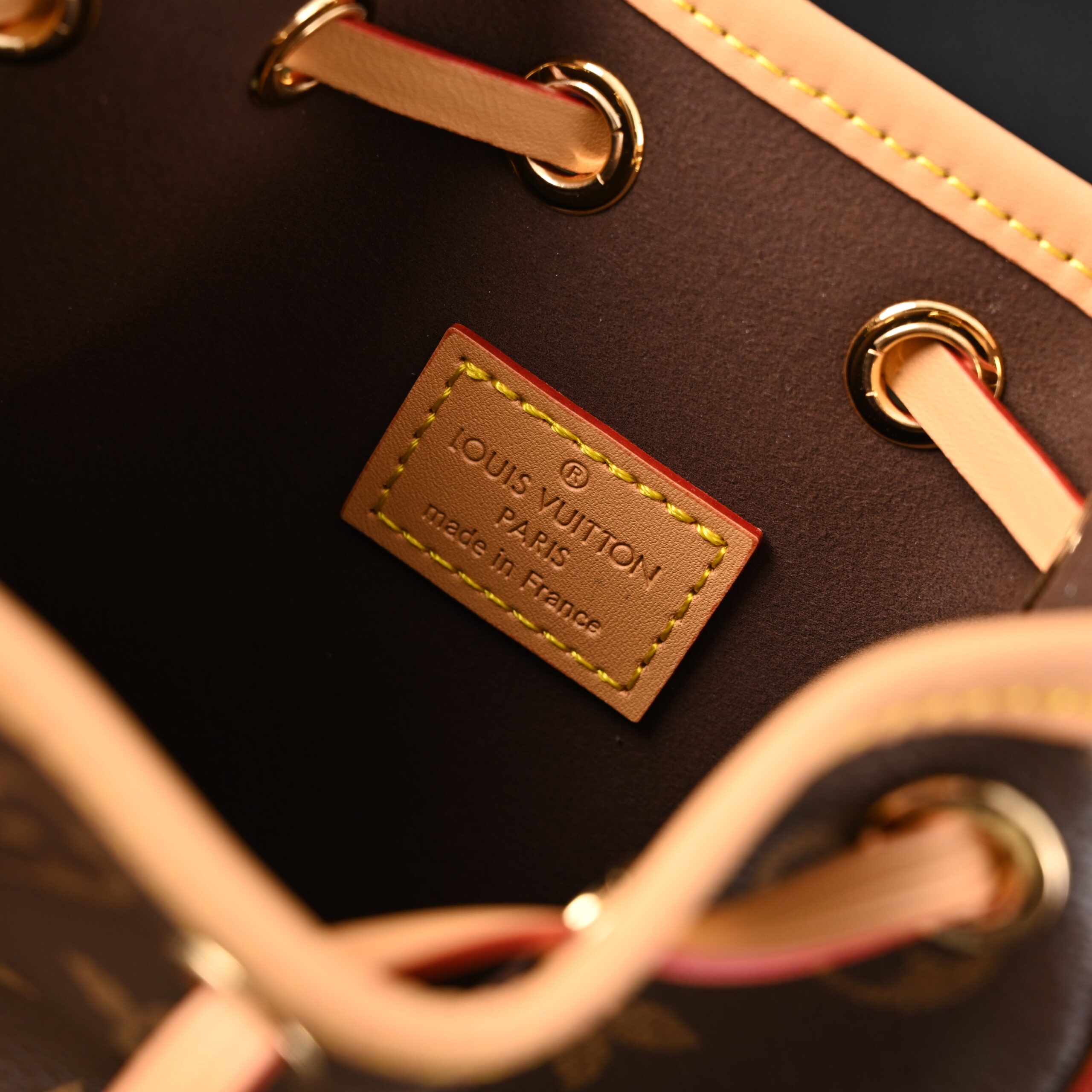 Louis Vuitton Noé Bucket Bag – Monogram Canvas with Natural Leather Trim - Image 15