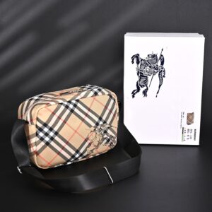 Burberry Vintage Check Canvas Crossbody Messenger Bag