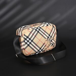 Burberry Vintage Check Canvas Crossbody Messenger Bag - Image 2