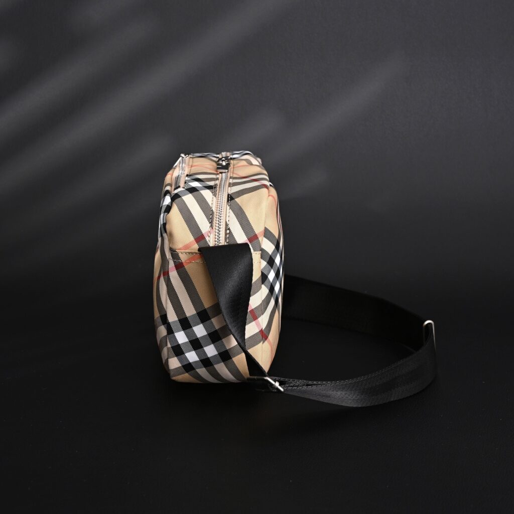 Burberry Vintage Check Canvas Crossbody Messenger Bag