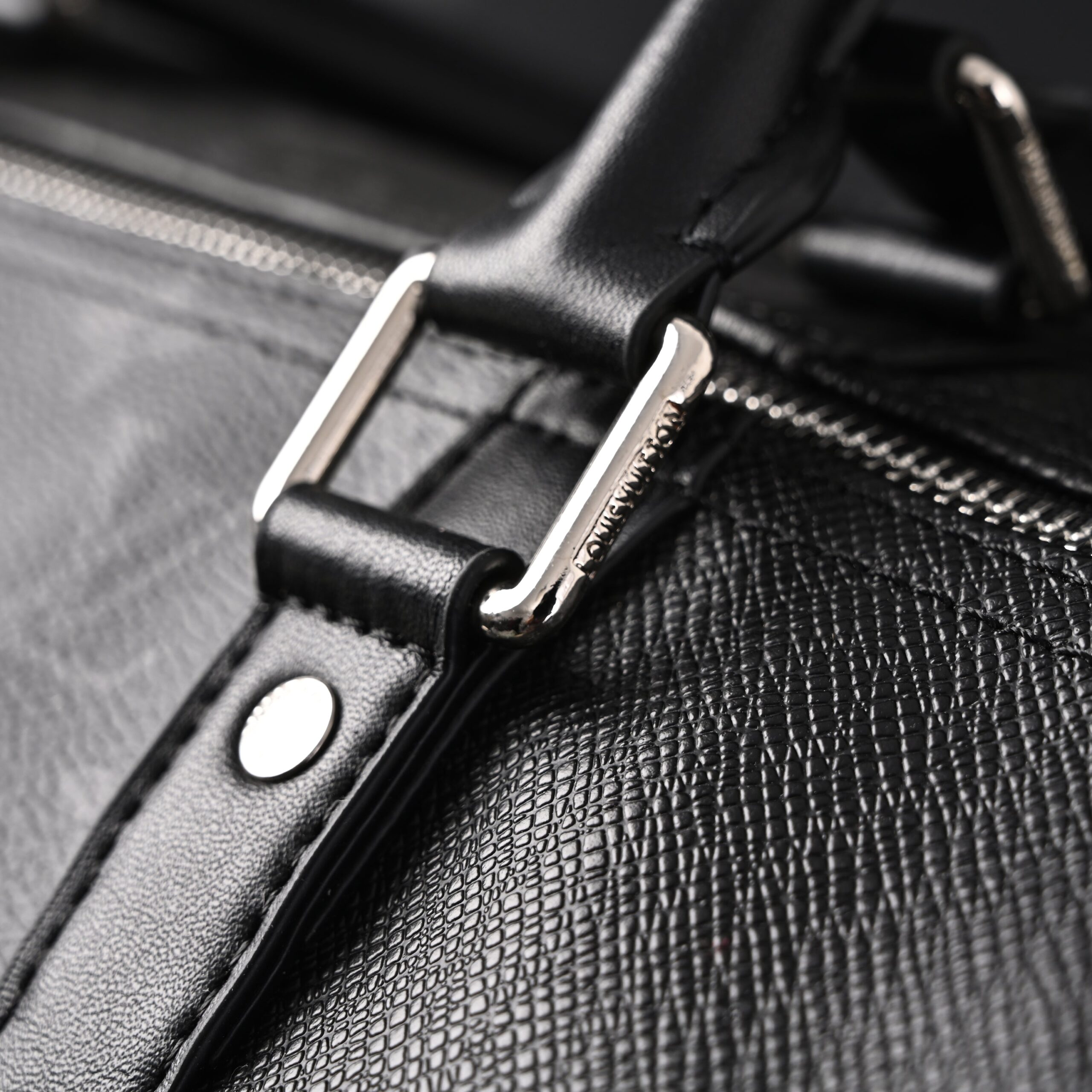 Louis Vuitton Keepall Bandoulière 50 – Monogram Eclipse Canvas Travel Bag - Image 10