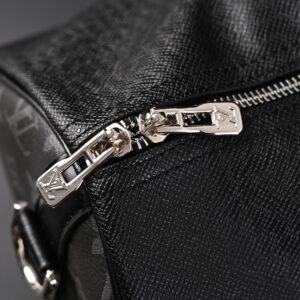 Louis Vuitton Keepall Bandoulière 50 – Monogram Eclipse Canvas Travel Bag - Image 12