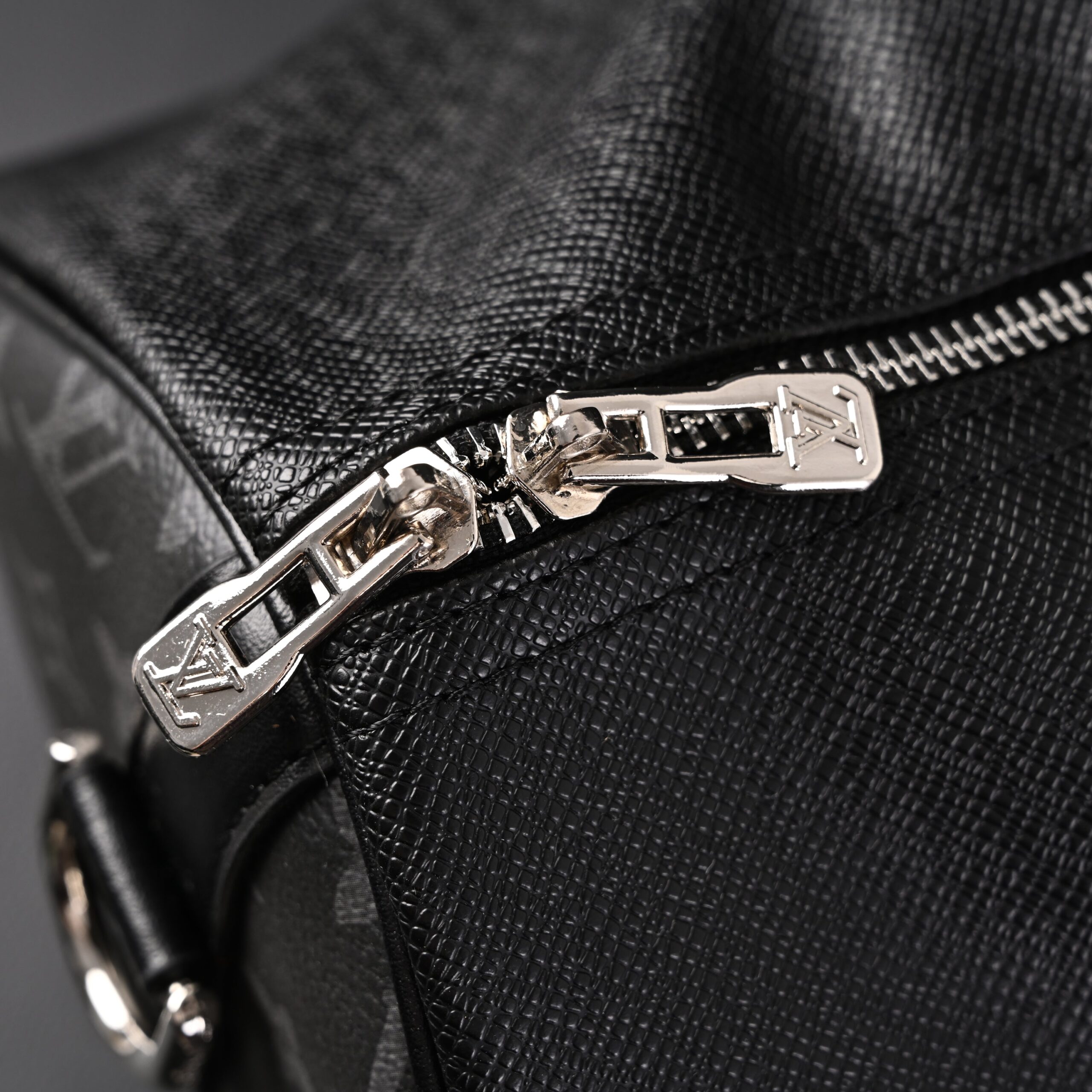 Louis Vuitton Keepall Bandoulière 50 – Monogram Eclipse Canvas Travel Bag - Image 12