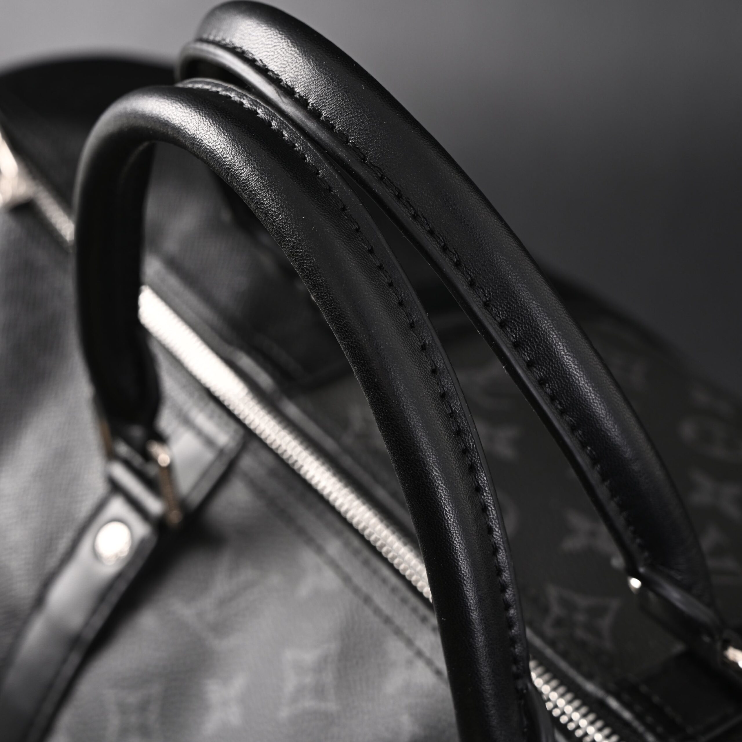 Louis Vuitton Keepall Bandoulière 50 – Monogram Eclipse Canvas Travel Bag - Image 14