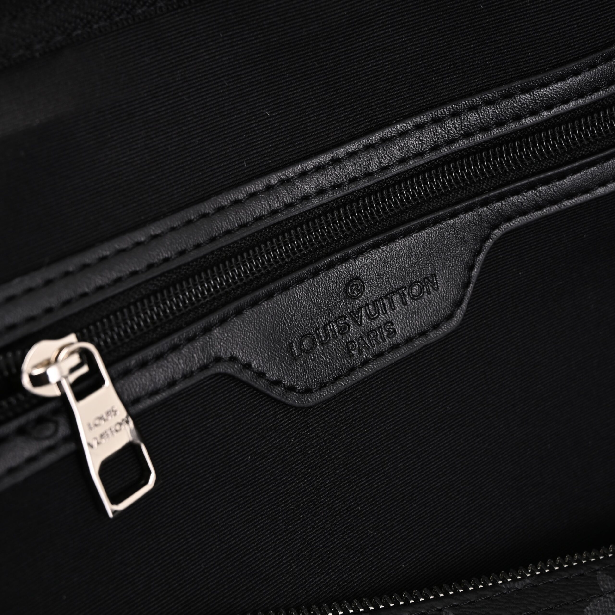 Louis Vuitton Keepall Bandoulière 50 – Monogram Eclipse Canvas Travel Bag - Image 19