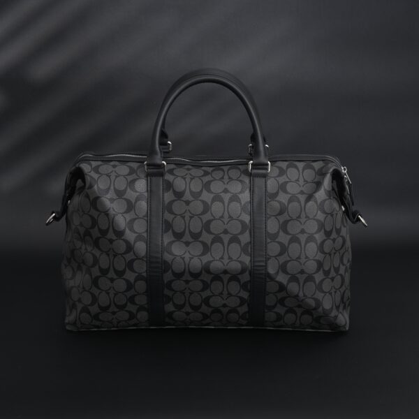 Coach Metropolitan Duffel Bag in Signature Black Canvas