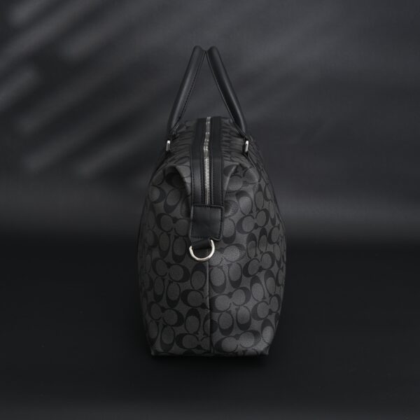 Coach Metropolitan Duffel Bag in Signature Black Canvas