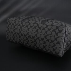 Coach Metropolitan Duffel Bag in Signature Black Canvas - Image 7