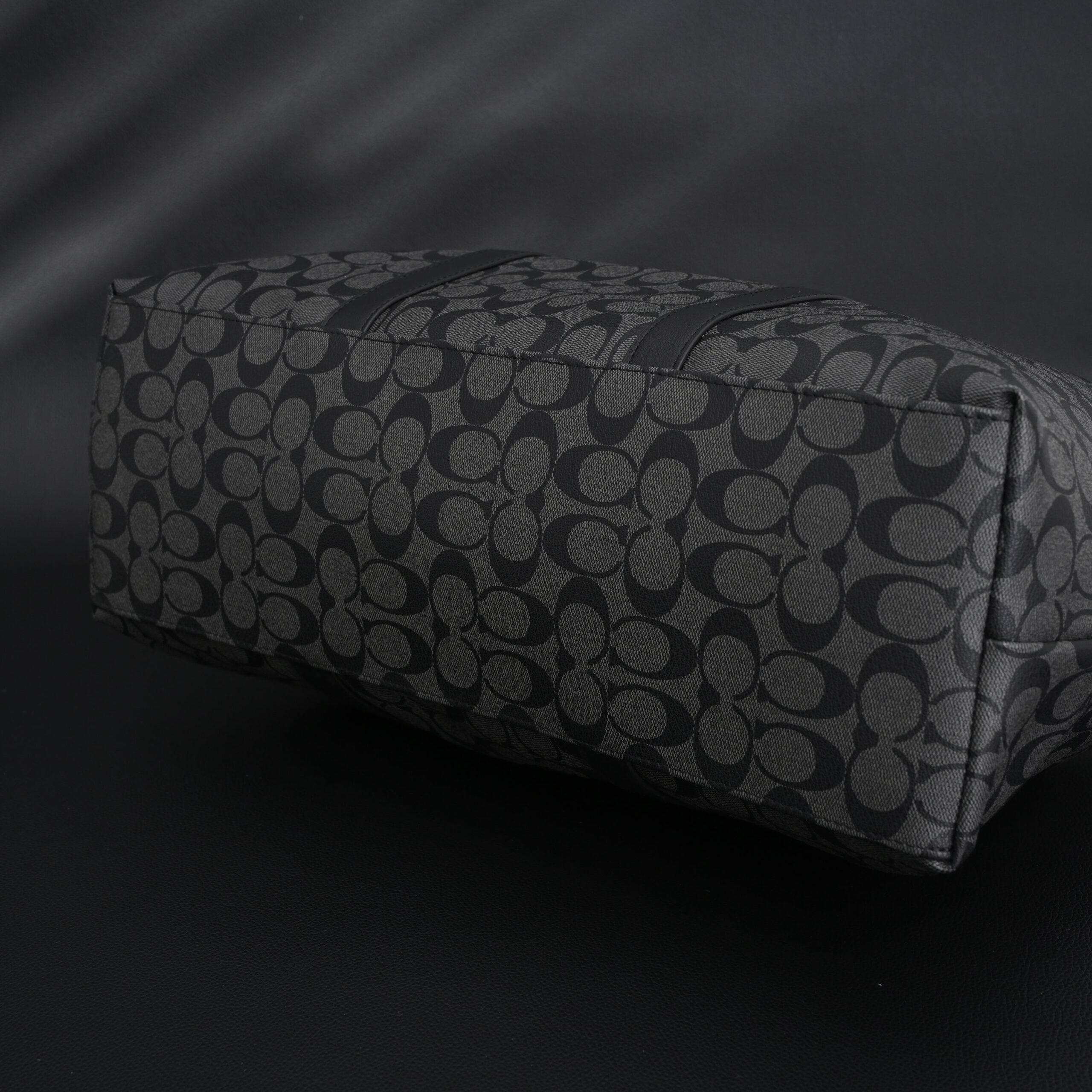 Coach Metropolitan Duffel Bag in Signature Black Canvas - Image 7