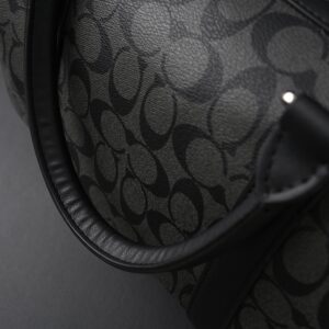 Coach Metropolitan Duffel Bag in Signature Black Canvas - Image 8