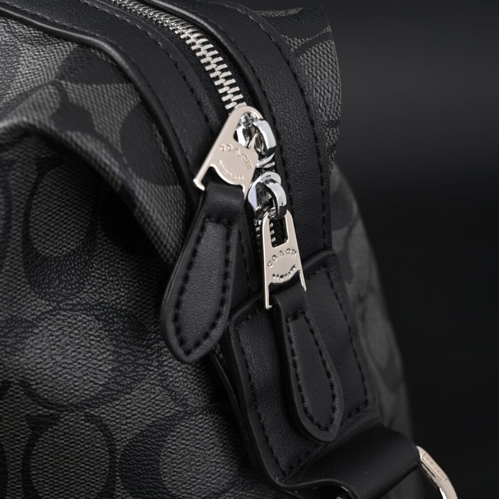 Coach Metropolitan Duffel Bag in Signature Black Canvas
