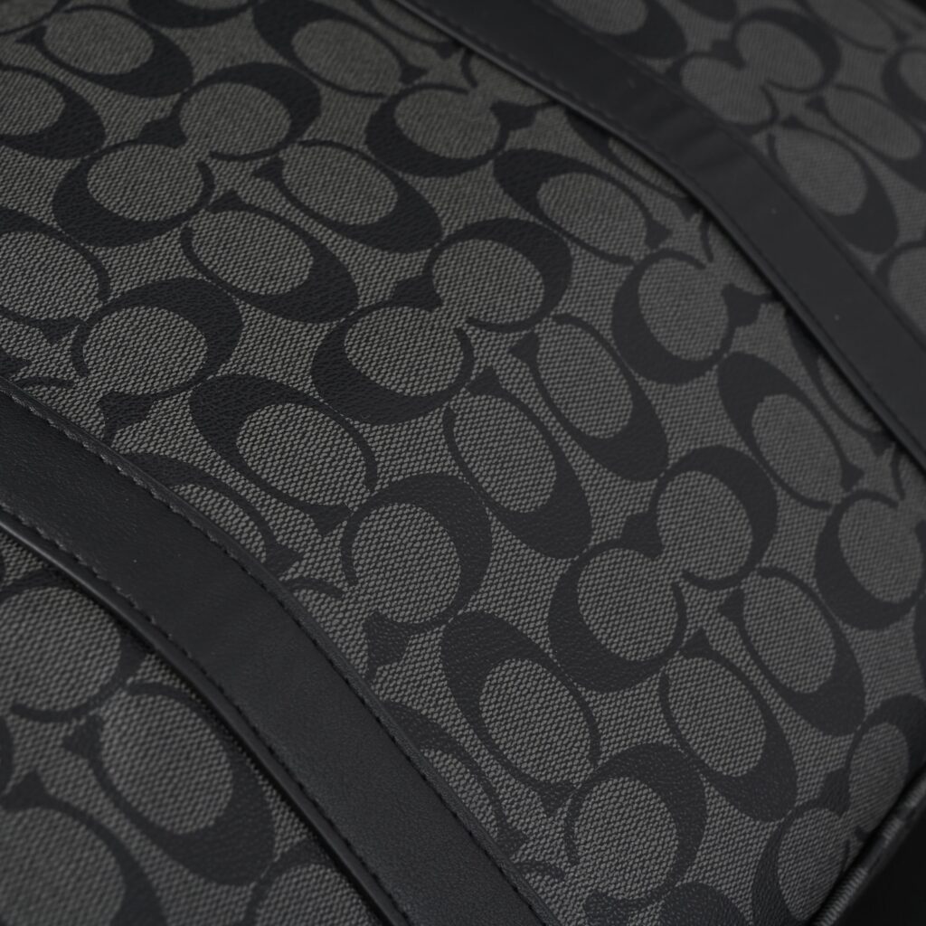 Coach Metropolitan Duffel Bag in Signature Black Canvas