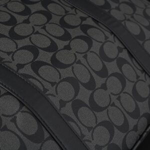 Coach Metropolitan Duffel Bag in Signature Black Canvas - Image 13