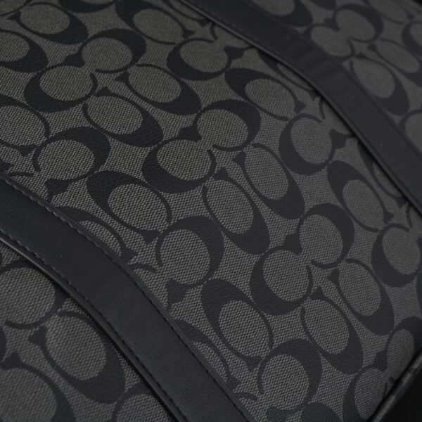 Coach Metropolitan Duffel Bag in Signature Black Canvas