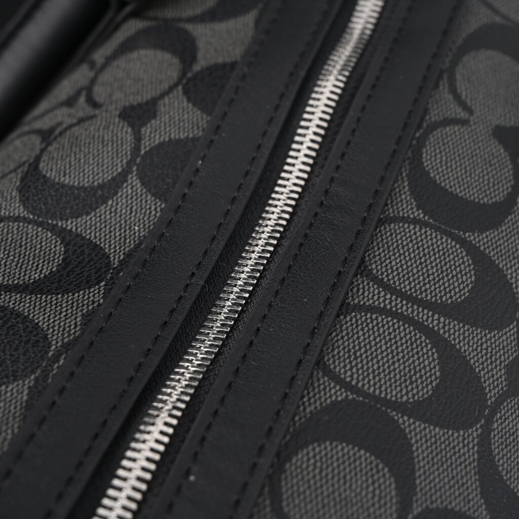 Coach Metropolitan Duffel Bag in Signature Black Canvas