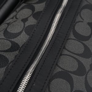 Coach Metropolitan Duffel Bag in Signature Black Canvas - Image 15