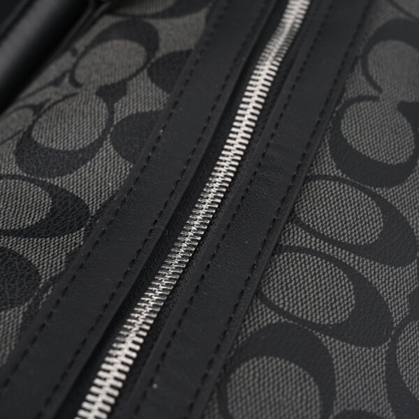 Coach Metropolitan Duffel Bag in Signature Black Canvas