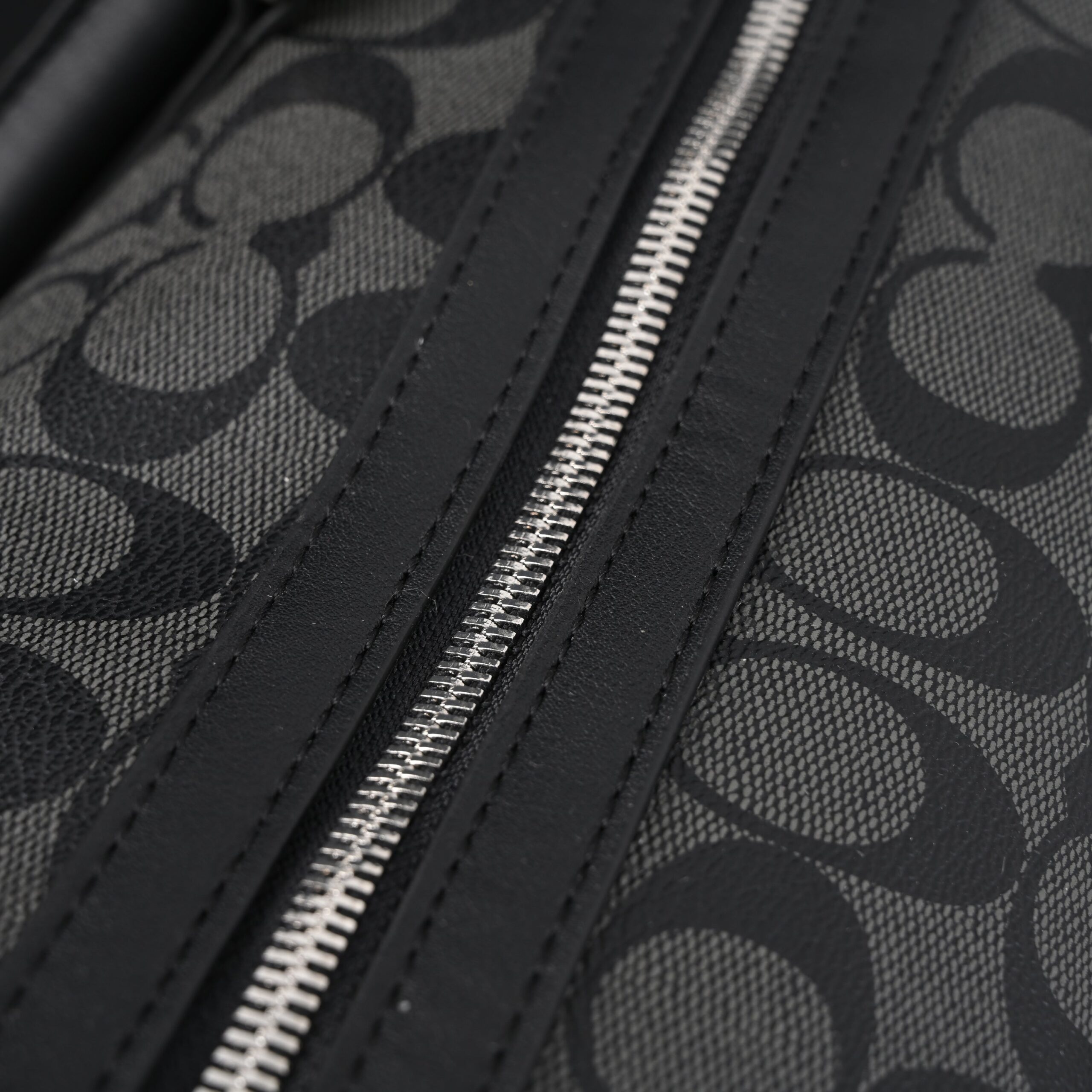 Coach Metropolitan Duffel Bag in Signature Black Canvas - Image 15
