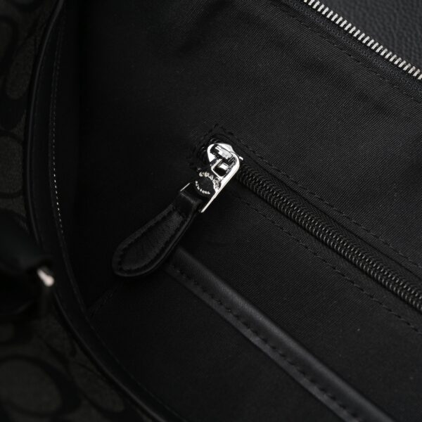 Coach Metropolitan Duffel Bag in Signature Black Canvas