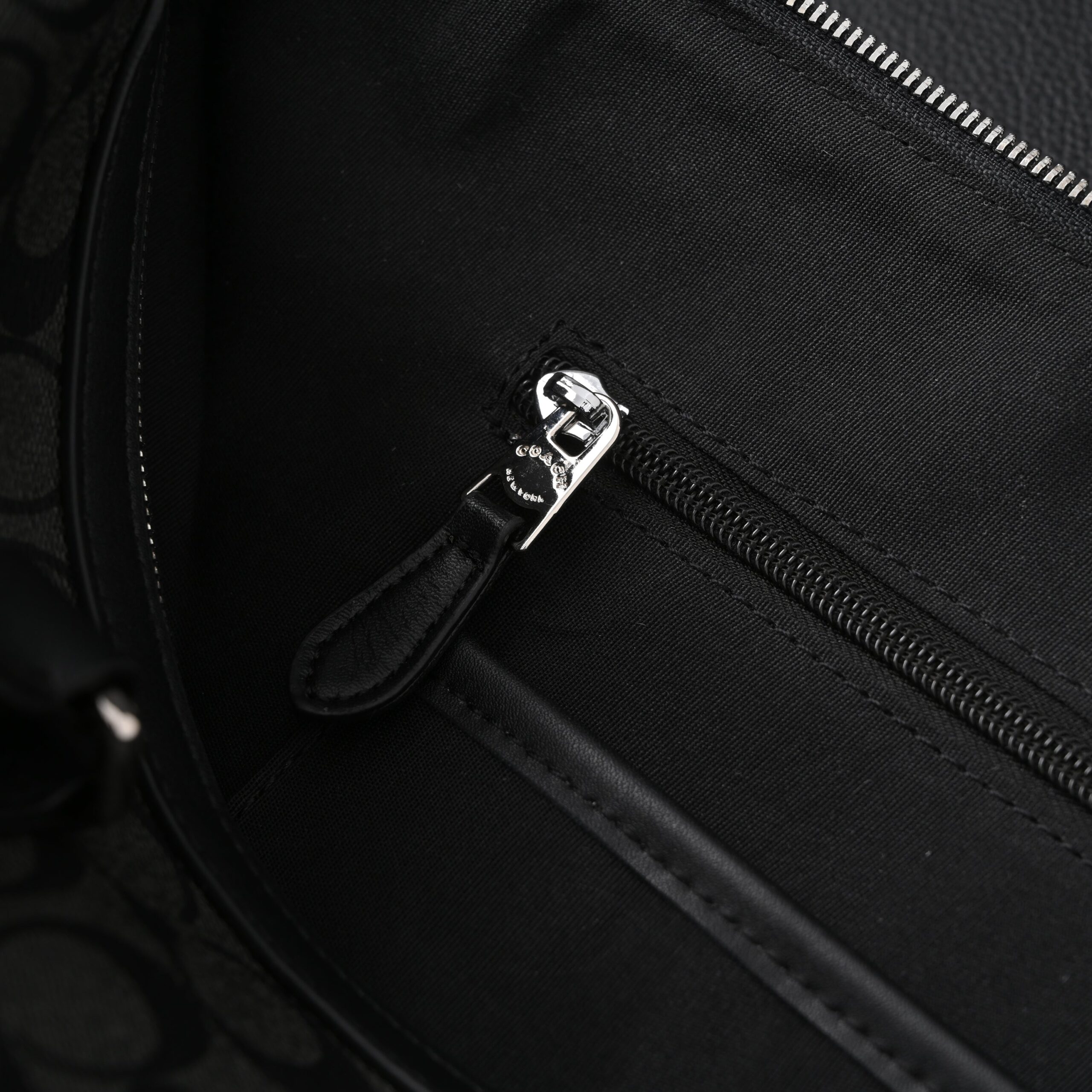 Coach Metropolitan Duffel Bag in Signature Black Canvas - Image 16