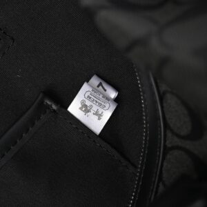 Coach Metropolitan Duffel Bag in Signature Black Canvas - Image 17