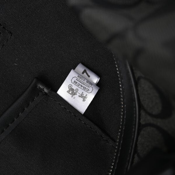 Coach Metropolitan Duffel Bag in Signature Black Canvas