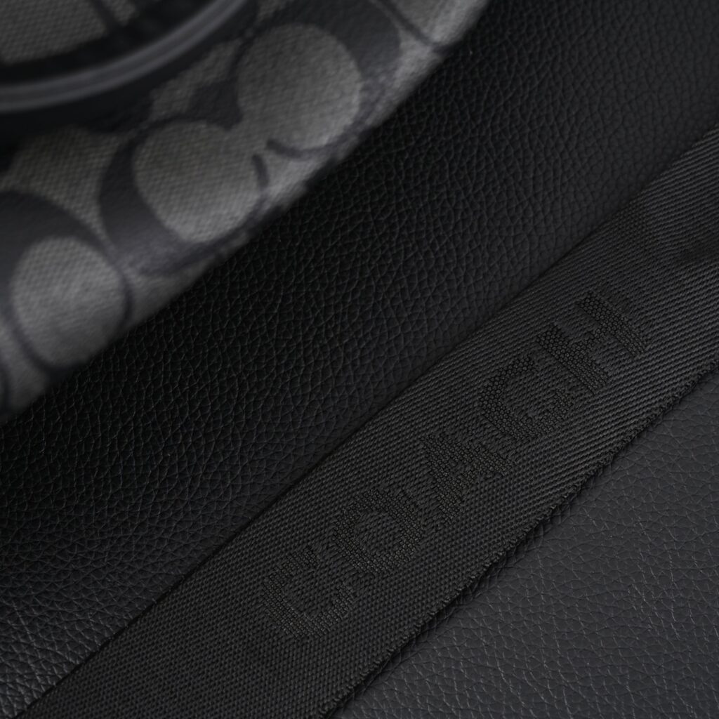 Coach Metropolitan Duffel Bag in Signature Black Canvas