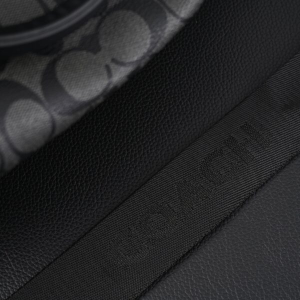 Coach Metropolitan Duffel Bag in Signature Black Canvas