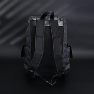 Gucci GG Supreme Monogram Backpack with Web Stripe - Image 4