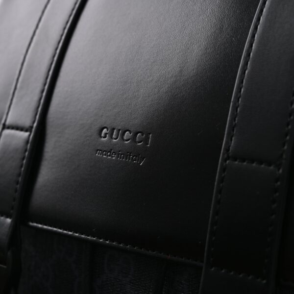 Gucci GG Supreme Monogram Backpack with Web Stripe