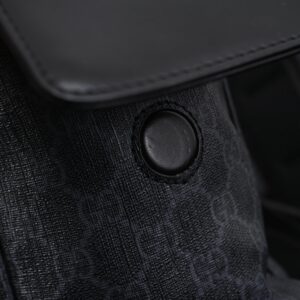 Gucci GG Supreme Monogram Backpack with Web Stripe - Image 12