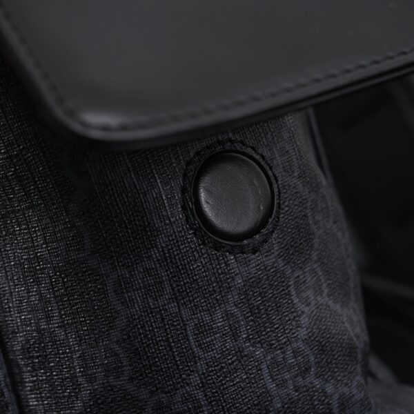 Gucci GG Supreme Monogram Backpack with Web Stripe