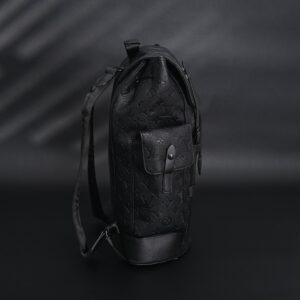 Louis Vuitton Christopher PM Backpack Monogram Shadow Black Leather - Image 3
