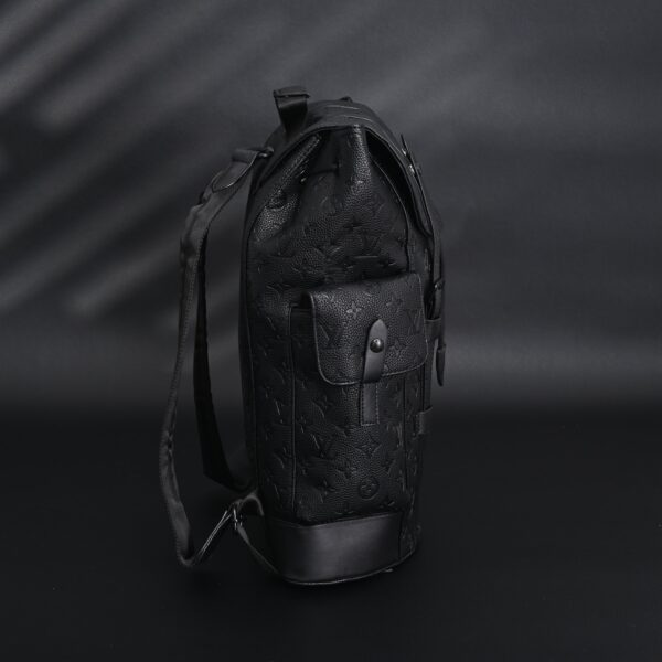 Louis Vuitton Christopher PM Backpack Monogram Shadow Black Leather