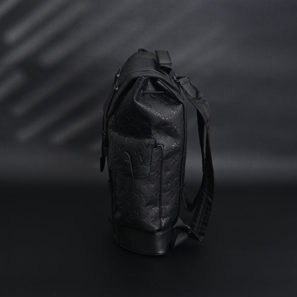 Louis Vuitton Christopher PM Backpack Monogram Shadow Black Leather