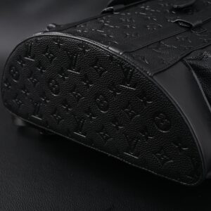 Louis Vuitton Christopher PM Backpack Monogram Shadow Black Leather - Image 7