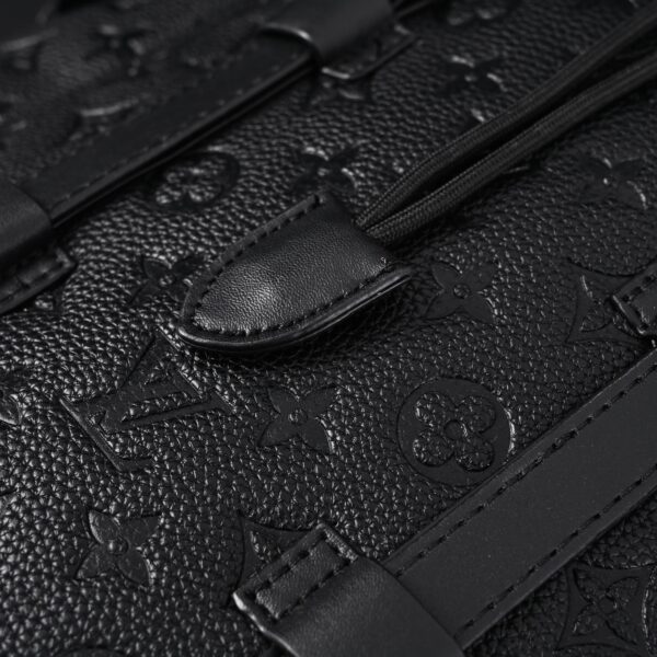 Louis Vuitton Christopher PM Backpack Monogram Shadow Black Leather