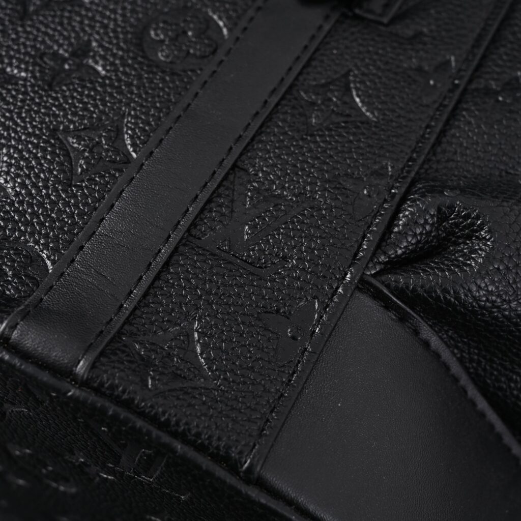 Louis Vuitton Christopher PM Backpack Monogram Shadow Black Leather