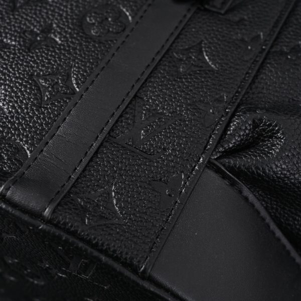 Louis Vuitton Christopher PM Backpack Monogram Shadow Black Leather