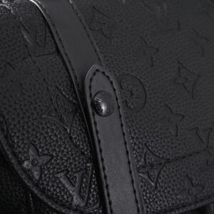 Louis Vuitton Christopher PM Backpack Monogram Shadow Black Leather - Image 11