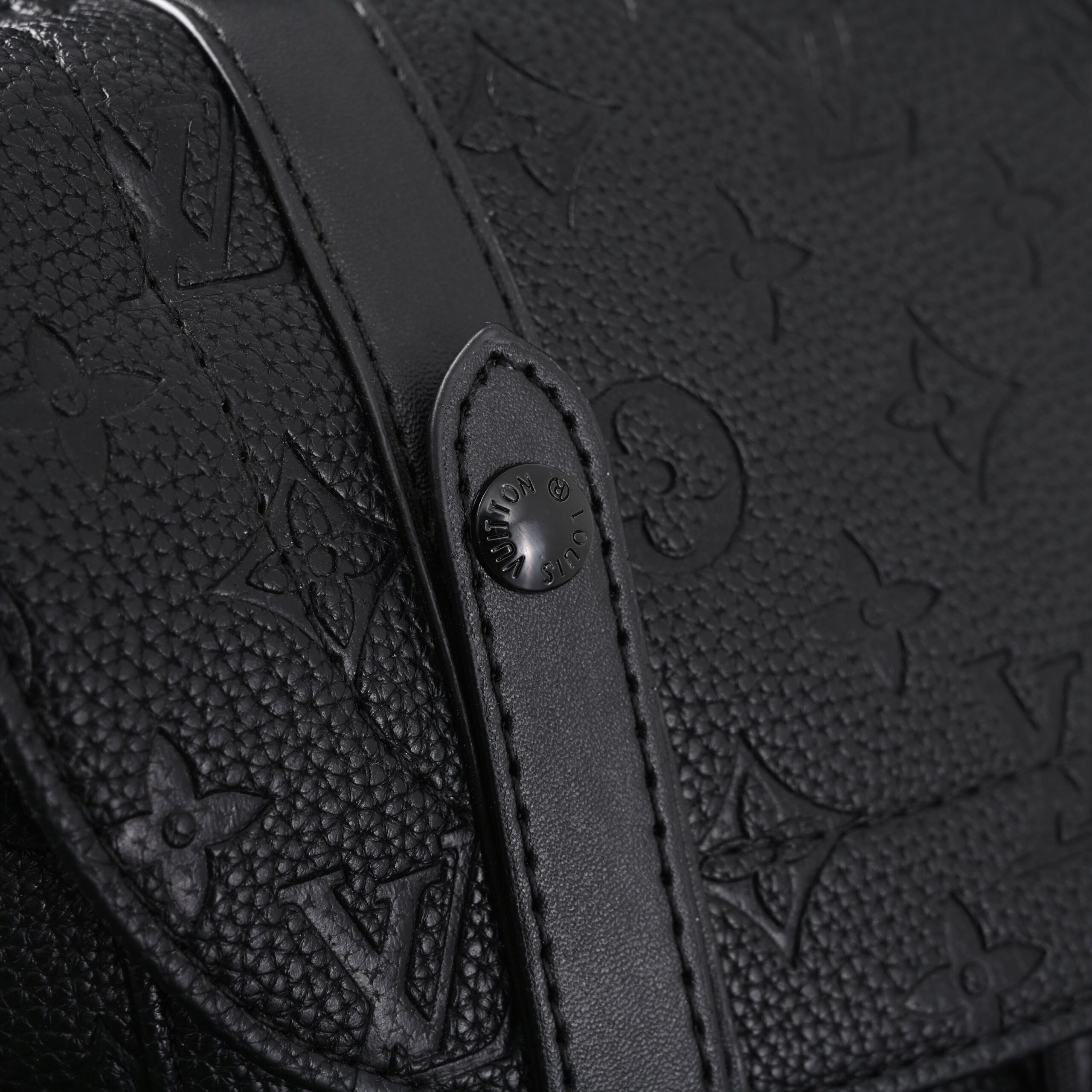 Louis Vuitton Christopher PM Backpack Monogram Shadow Black Leather - Image 11
