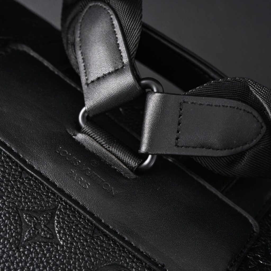 Louis Vuitton Christopher PM Backpack Monogram Shadow Black Leather
